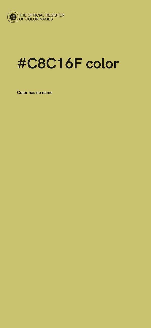 #C8C16F color image