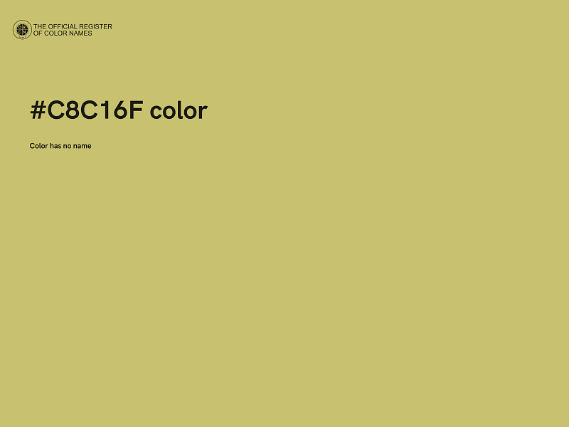 #C8C16F color image