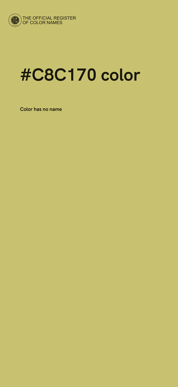 #C8C170 color image