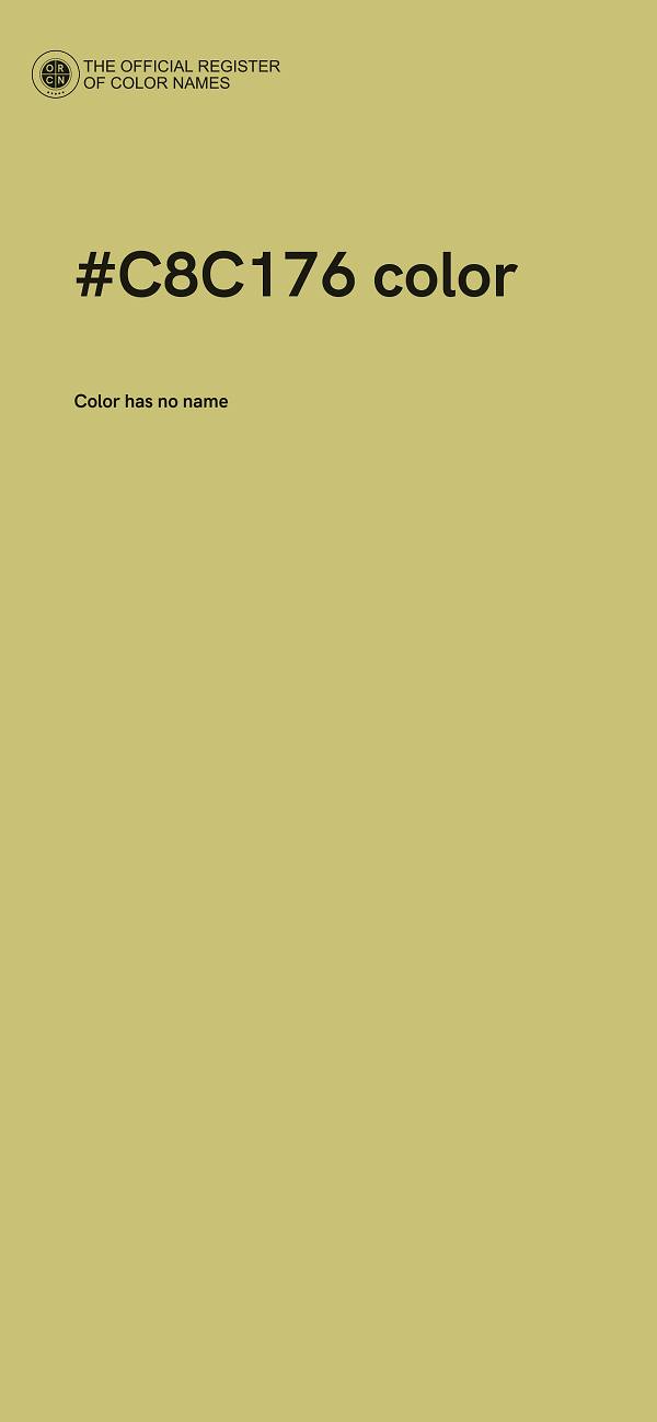 #C8C176 color image