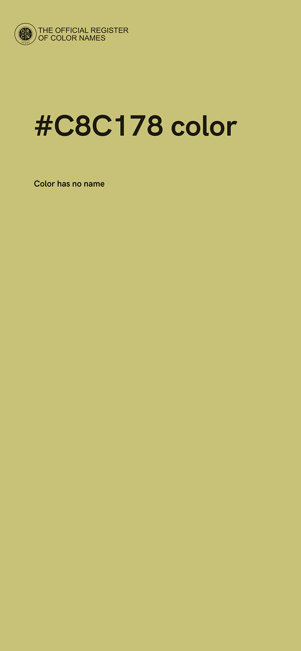 #C8C178 color image