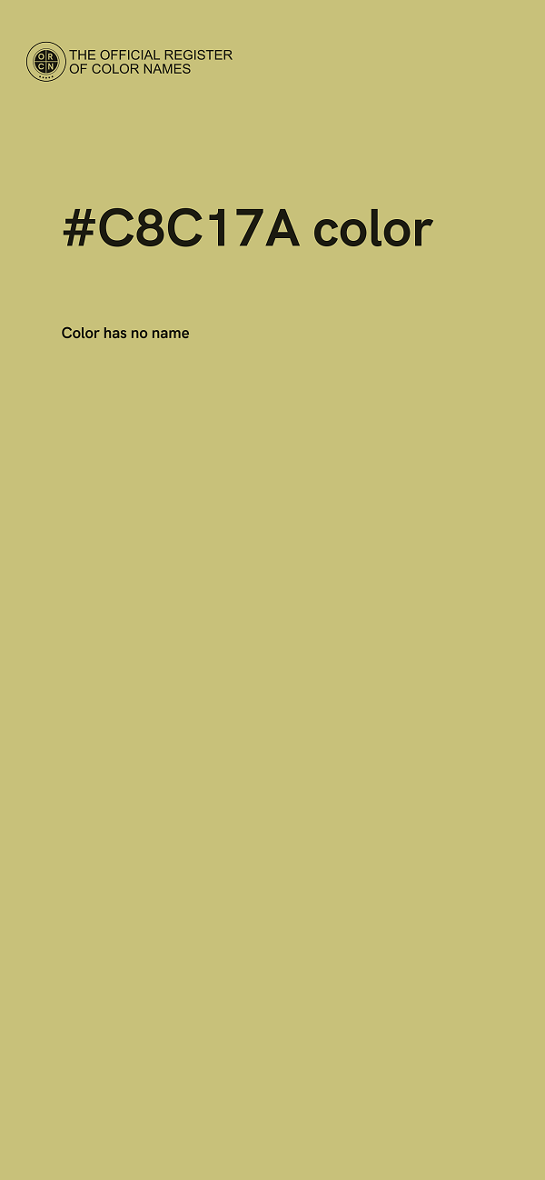#C8C17A color image