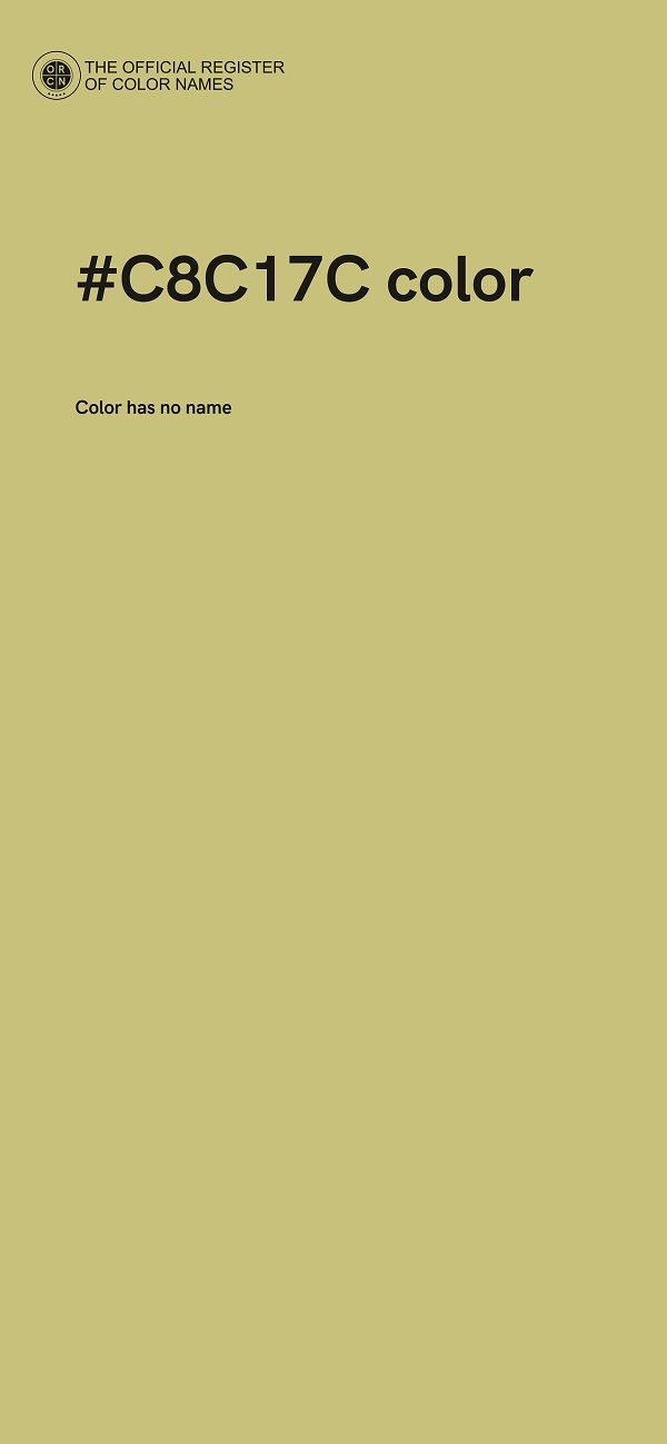 #C8C17C color image