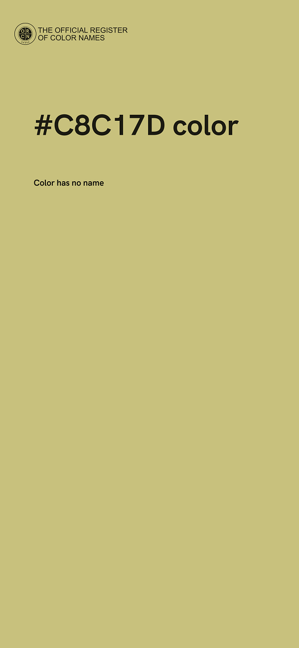 #C8C17D color image