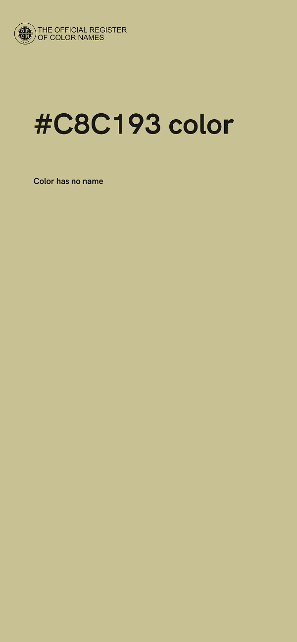#C8C193 color image
