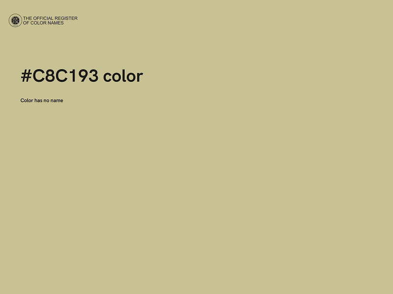 #C8C193 color image
