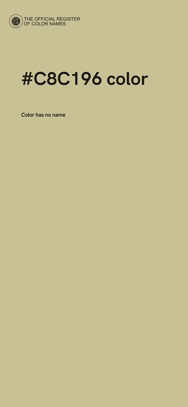 #C8C196 color image