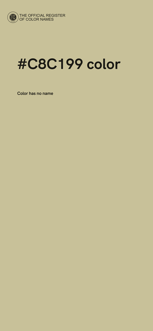 #C8C199 color image