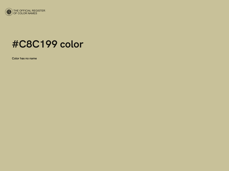 #C8C199 color image