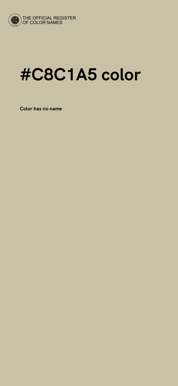 #C8C1A5 color image