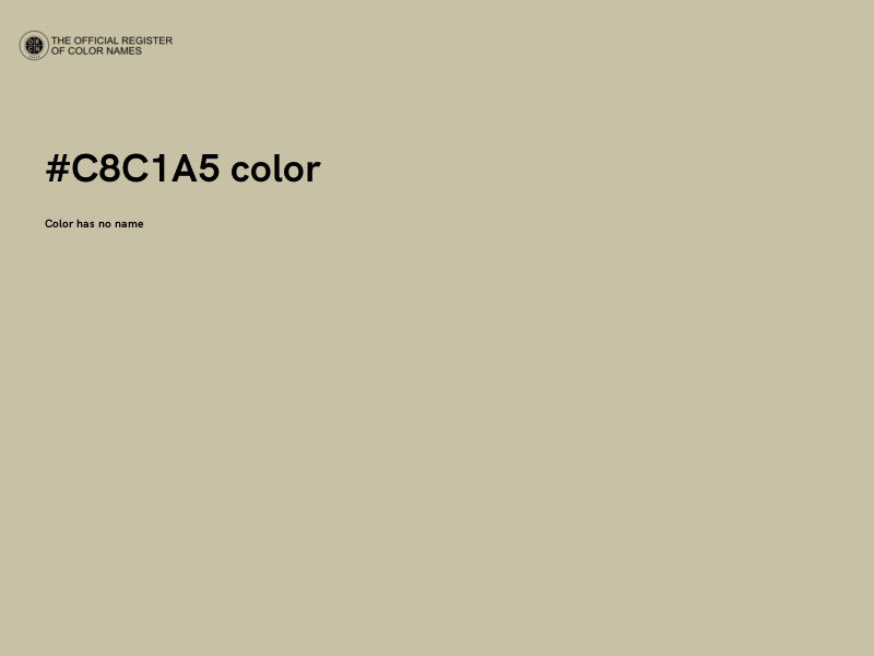 #C8C1A5 color image