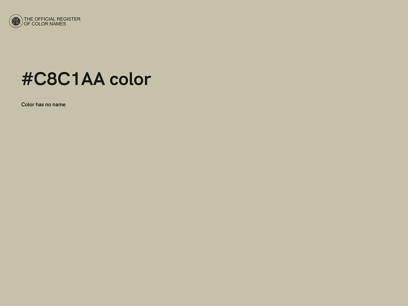 #C8C1AA color image