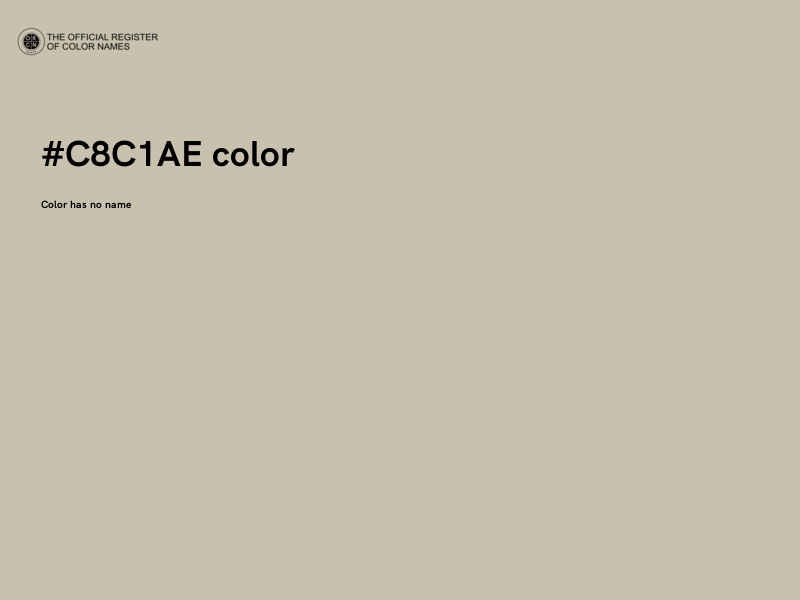 #C8C1AE color image