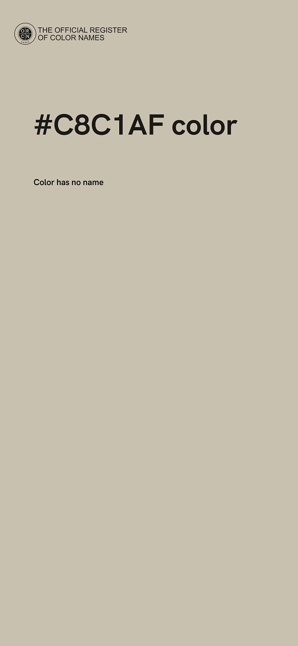 #C8C1AF color image