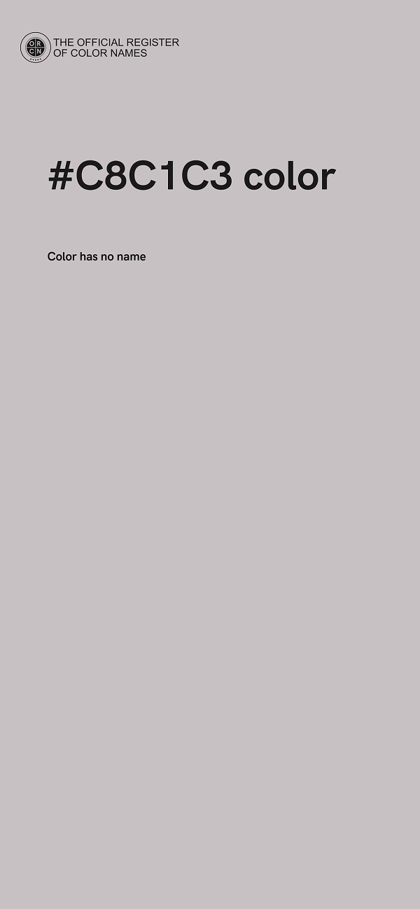 #C8C1C3 color image
