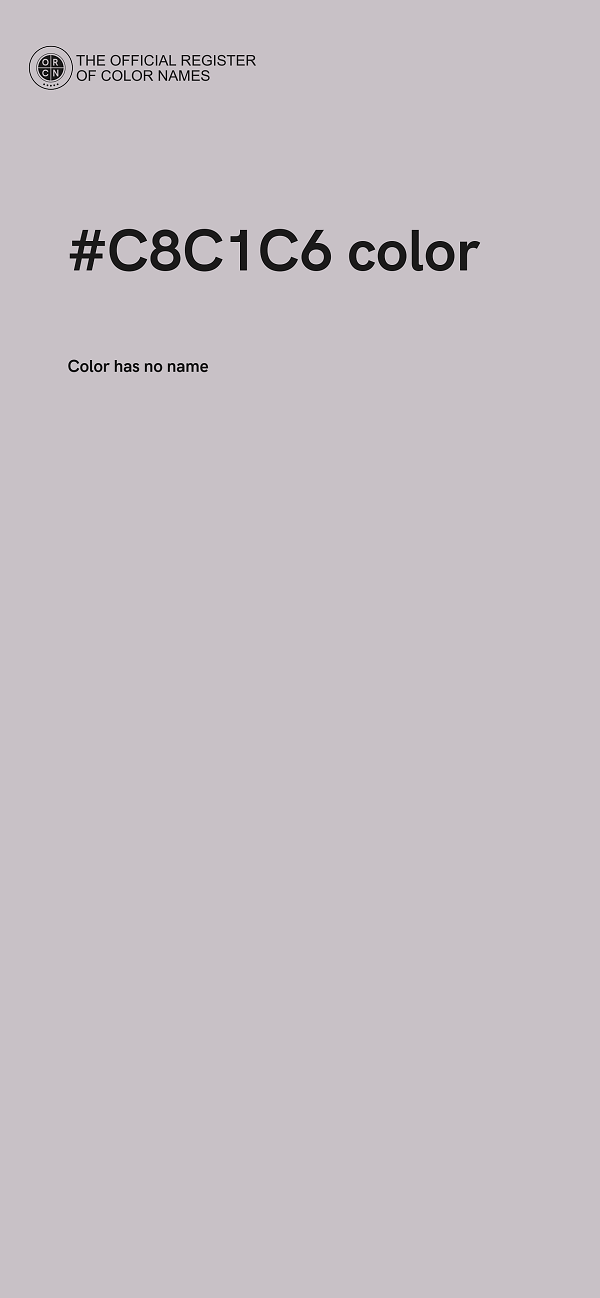 #C8C1C6 color image