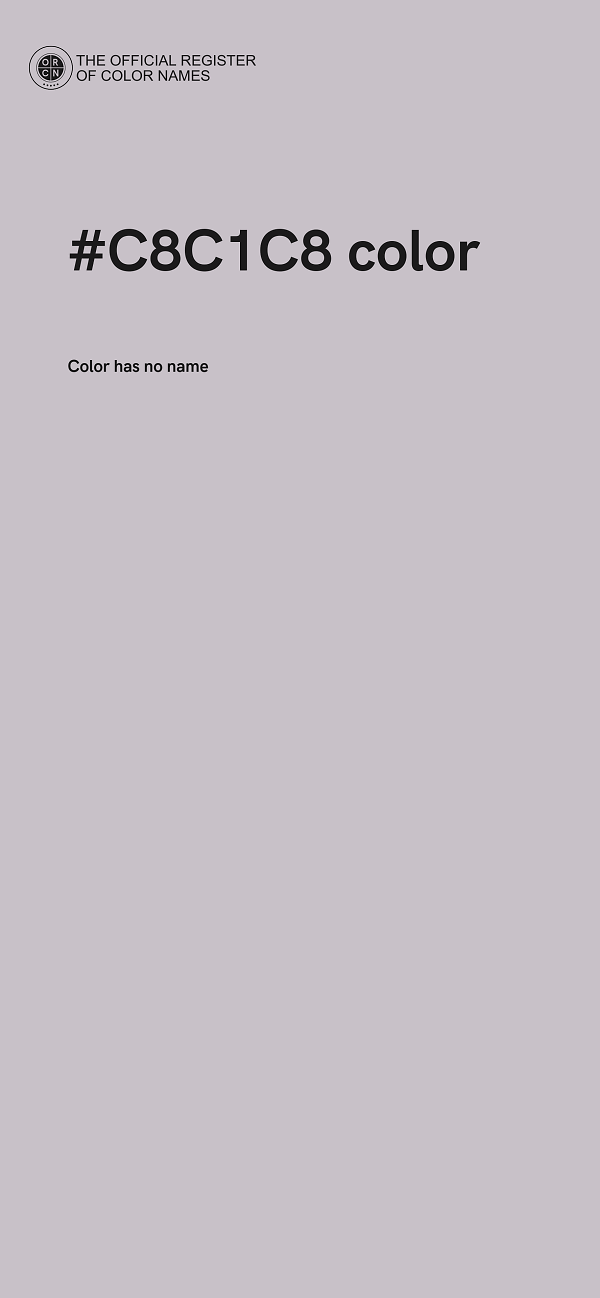 #C8C1C8 color image