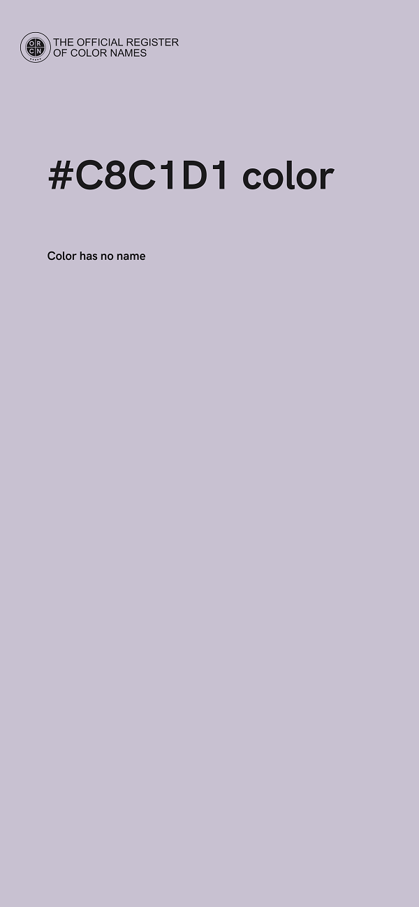 #C8C1D1 color image