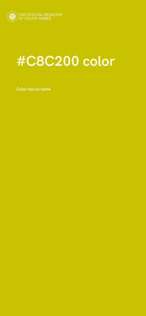 #C8C200 color image