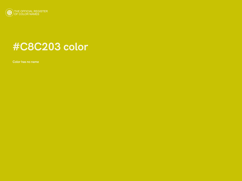#C8C203 color image