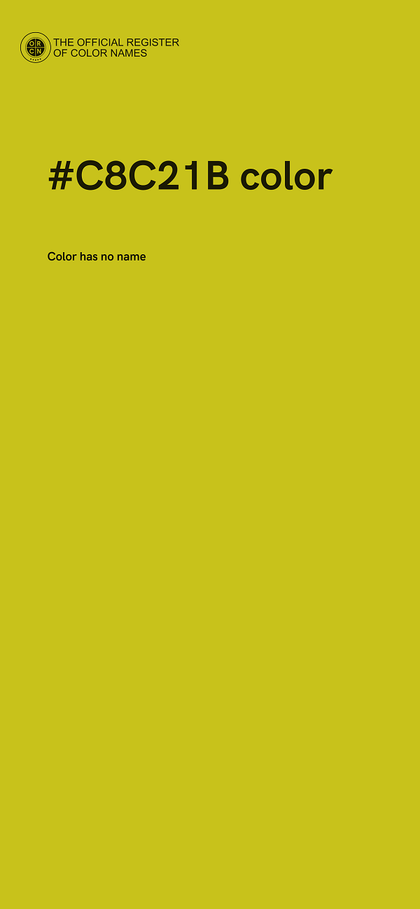 #C8C21B color image