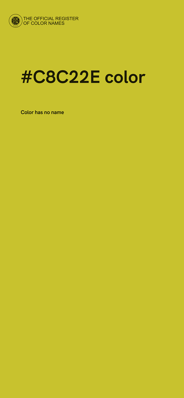 #C8C22E color image