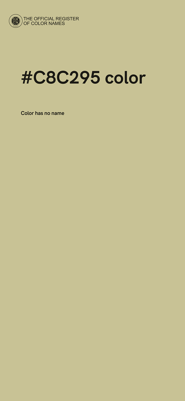 #C8C295 color image