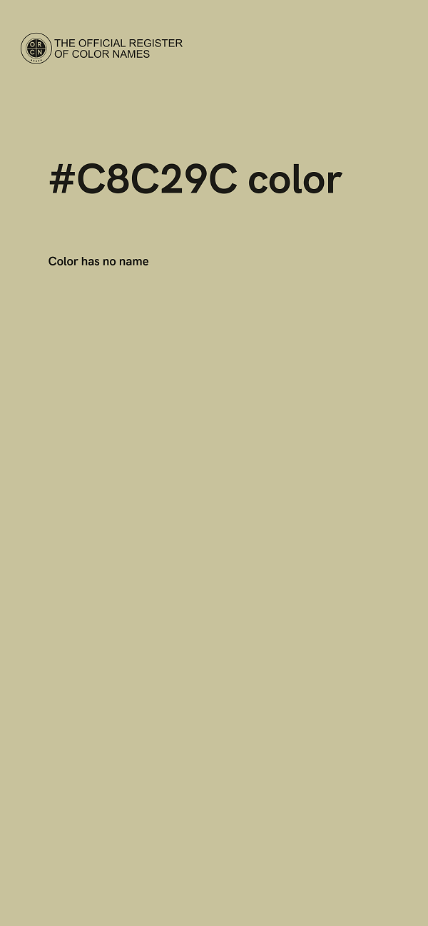 #C8C29C color image