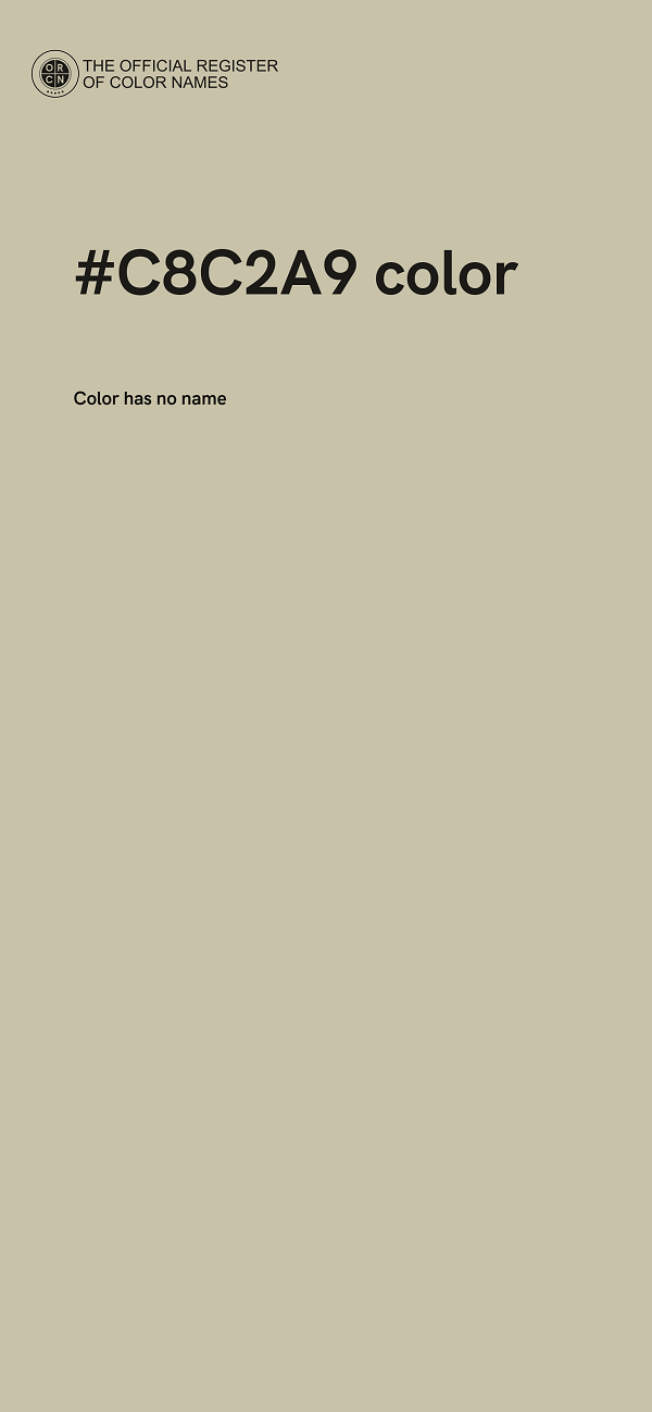 #C8C2A9 color image