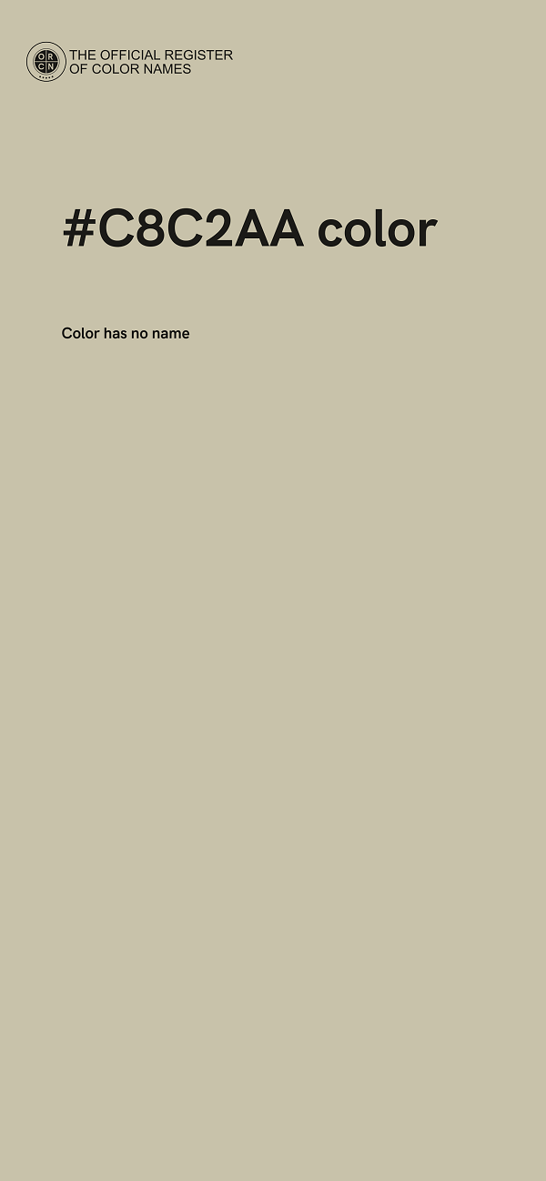 #C8C2AA color image