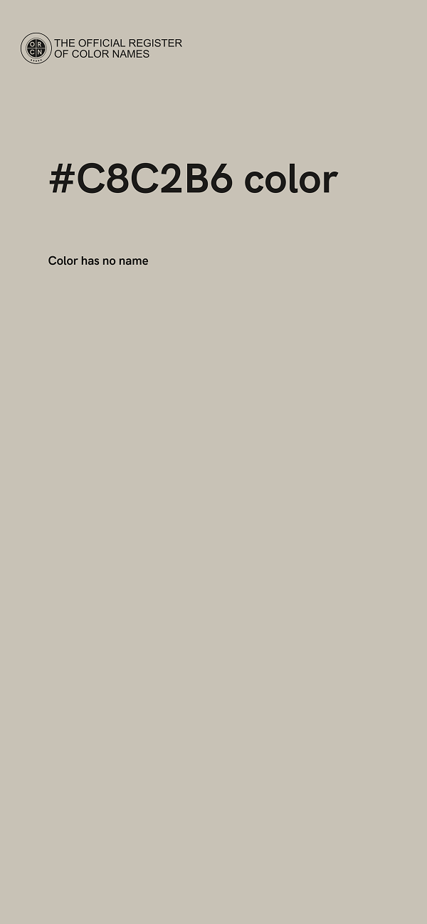 #C8C2B6 color image