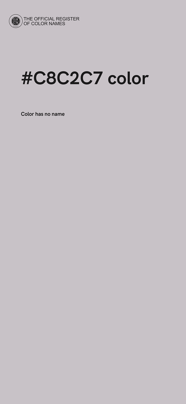 #C8C2C7 color image