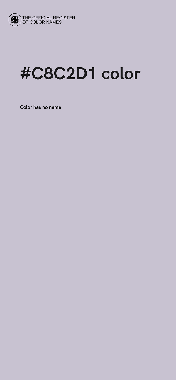 #C8C2D1 color image