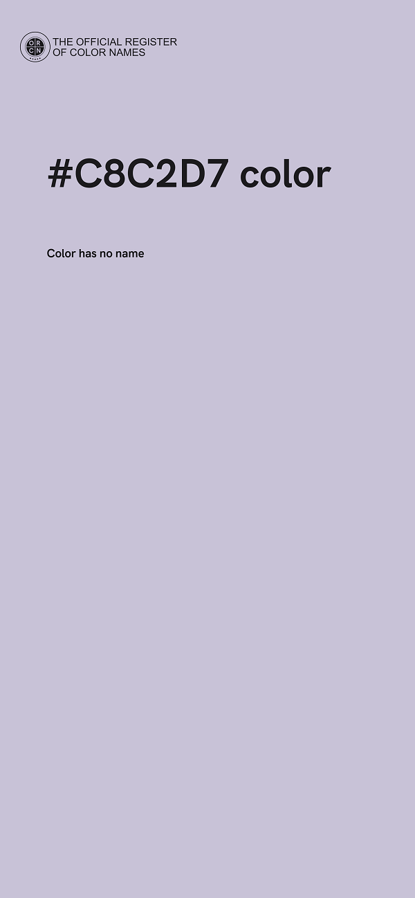#C8C2D7 color image