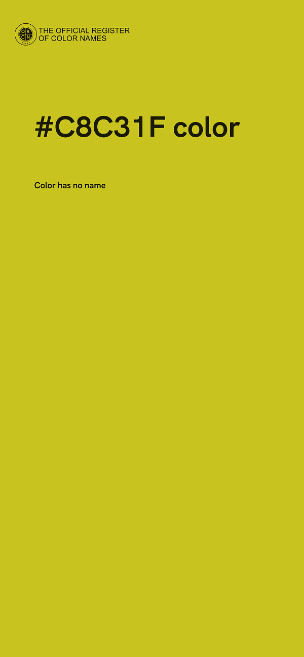 #C8C31F color image