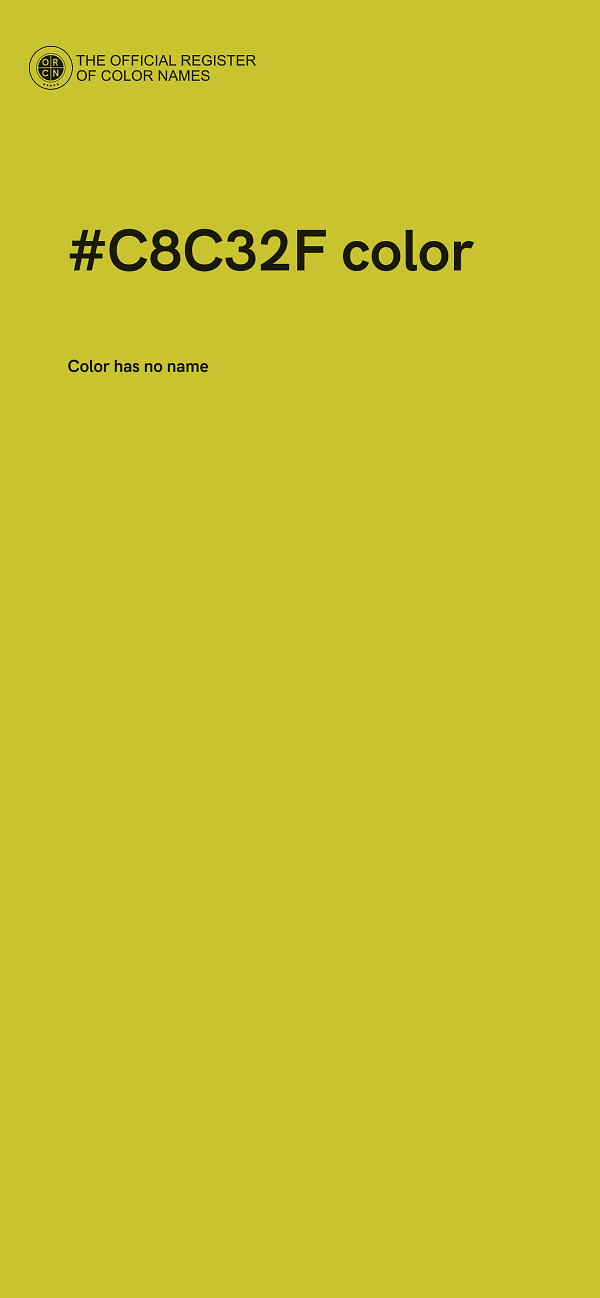 #C8C32F color image