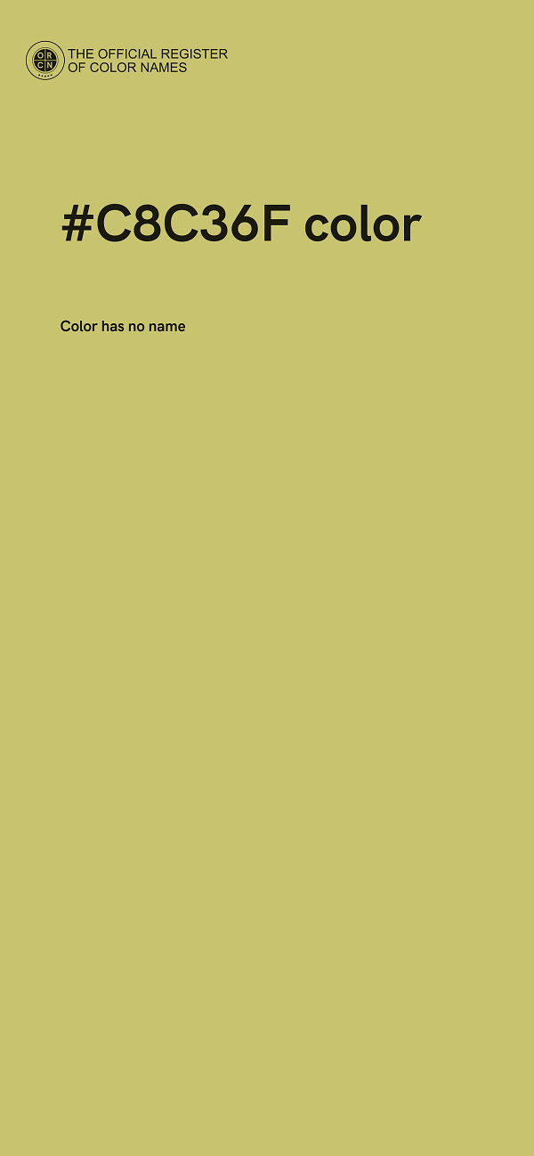 #C8C36F color image