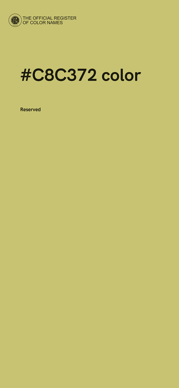 #C8C372 color image