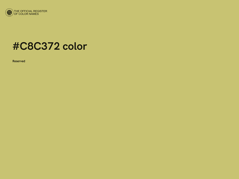 #C8C372 color image