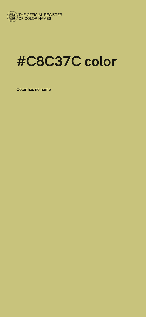 #C8C37C color image