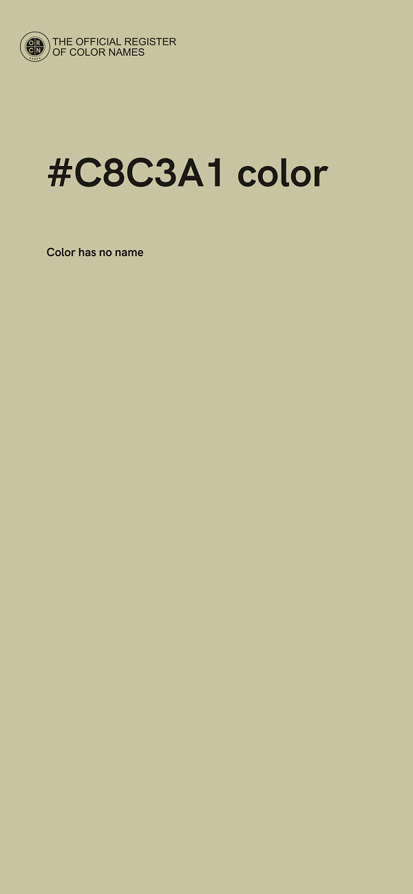 #C8C3A1 color image