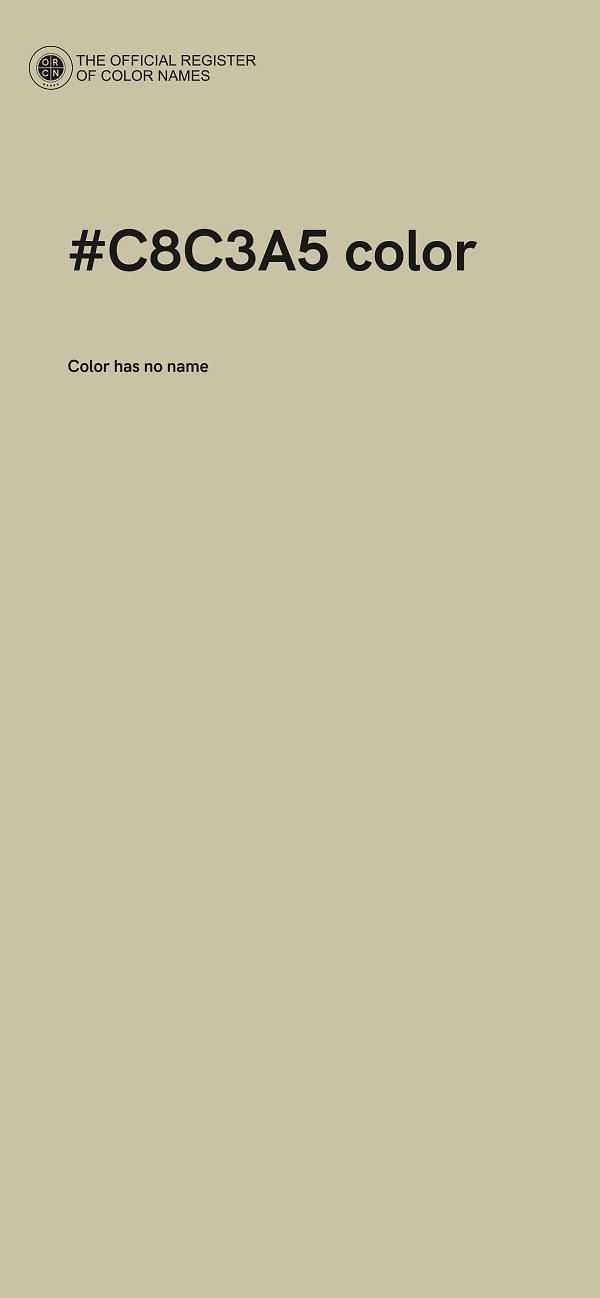 #C8C3A5 color image