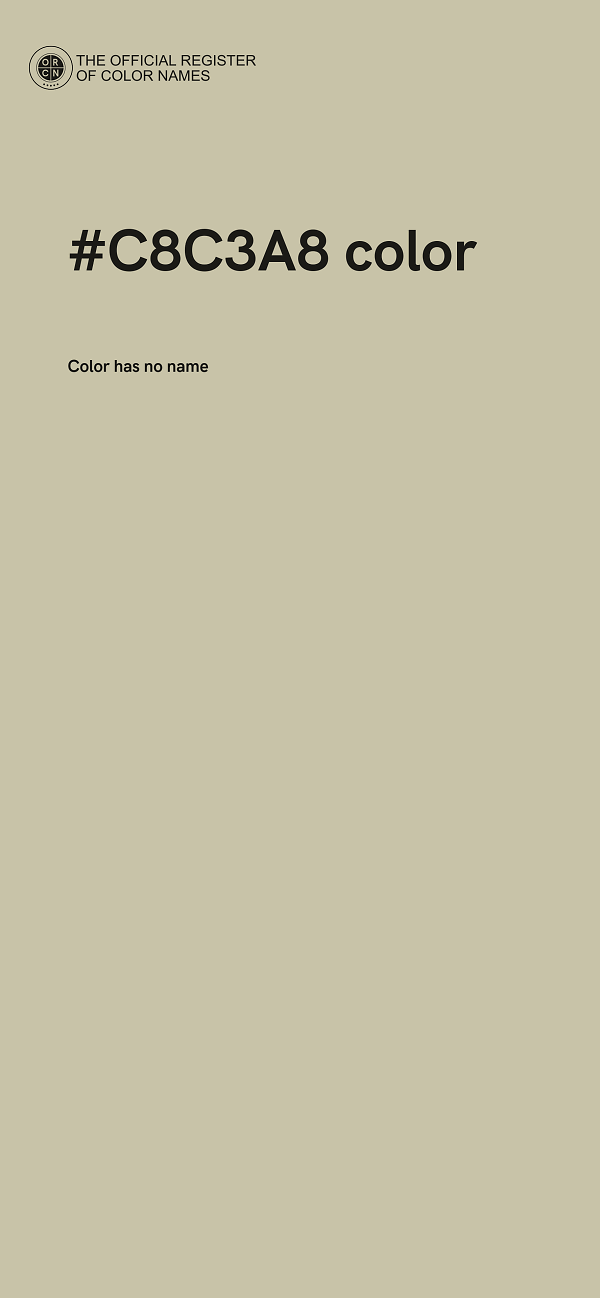 #C8C3A8 color image
