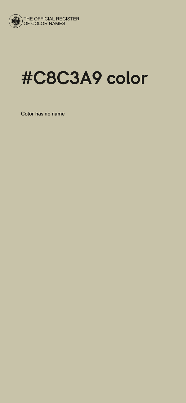 #C8C3A9 color image
