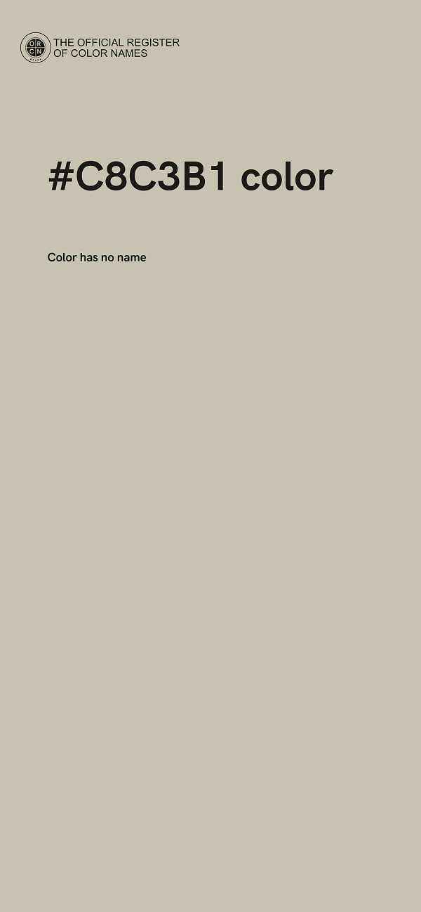 #C8C3B1 color image