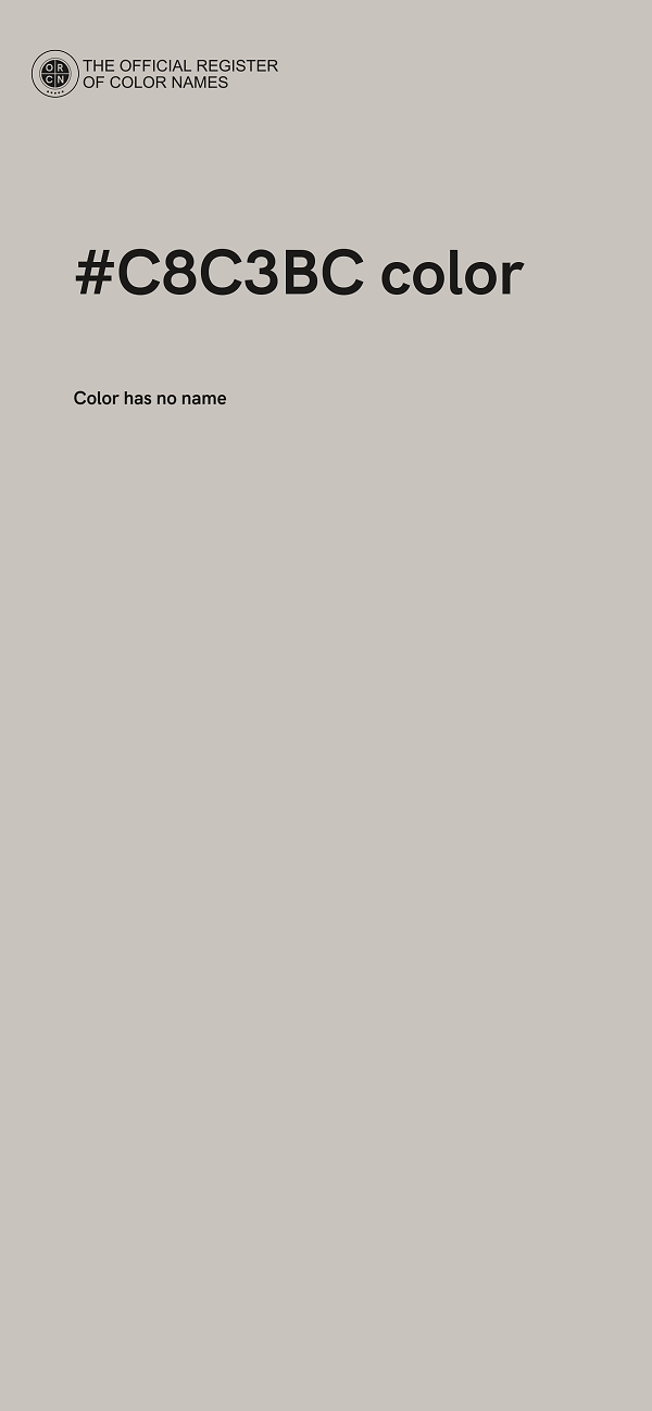 #C8C3BC color image