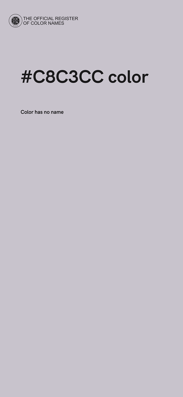 #C8C3CC color image