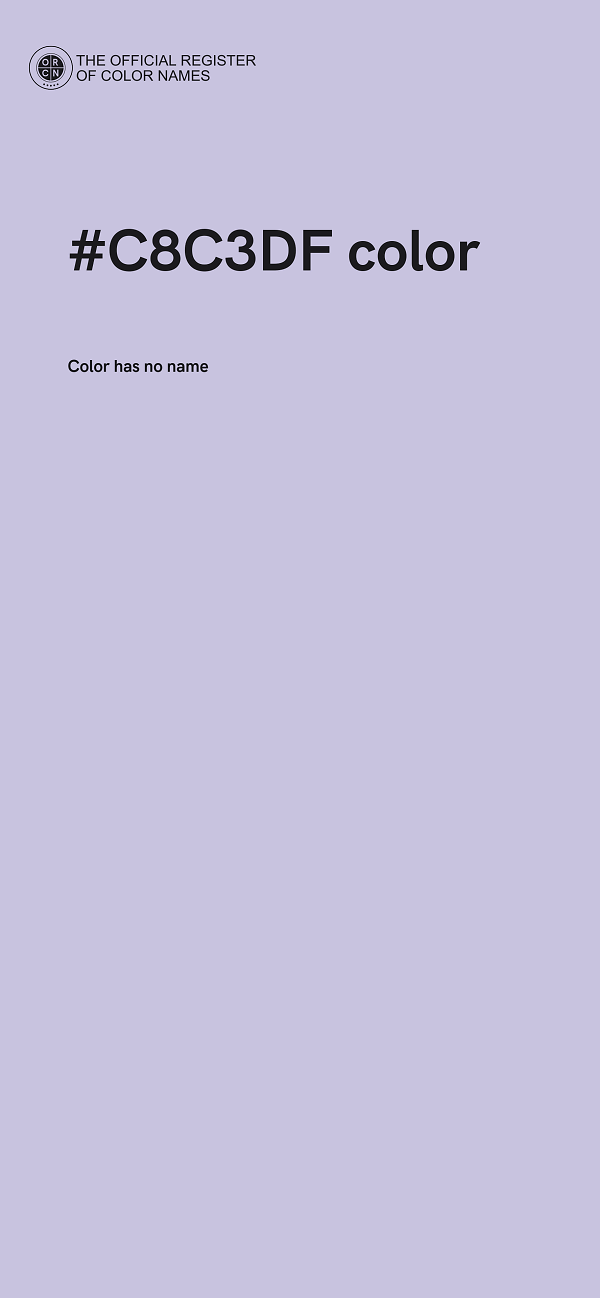 #C8C3DF color image