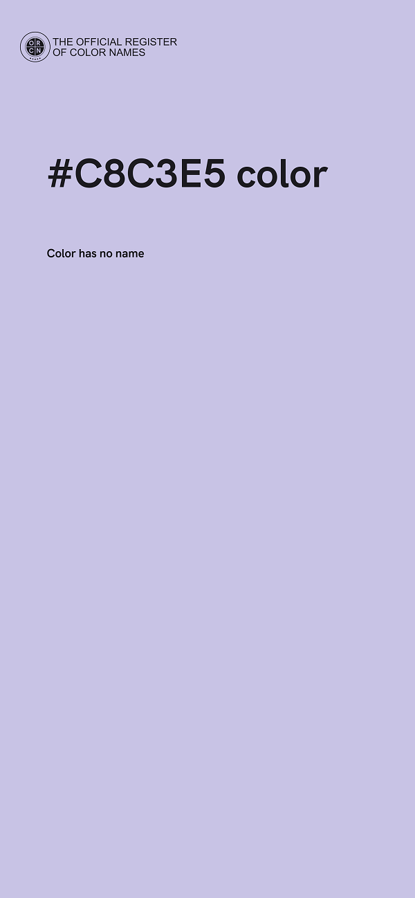 #C8C3E5 color image