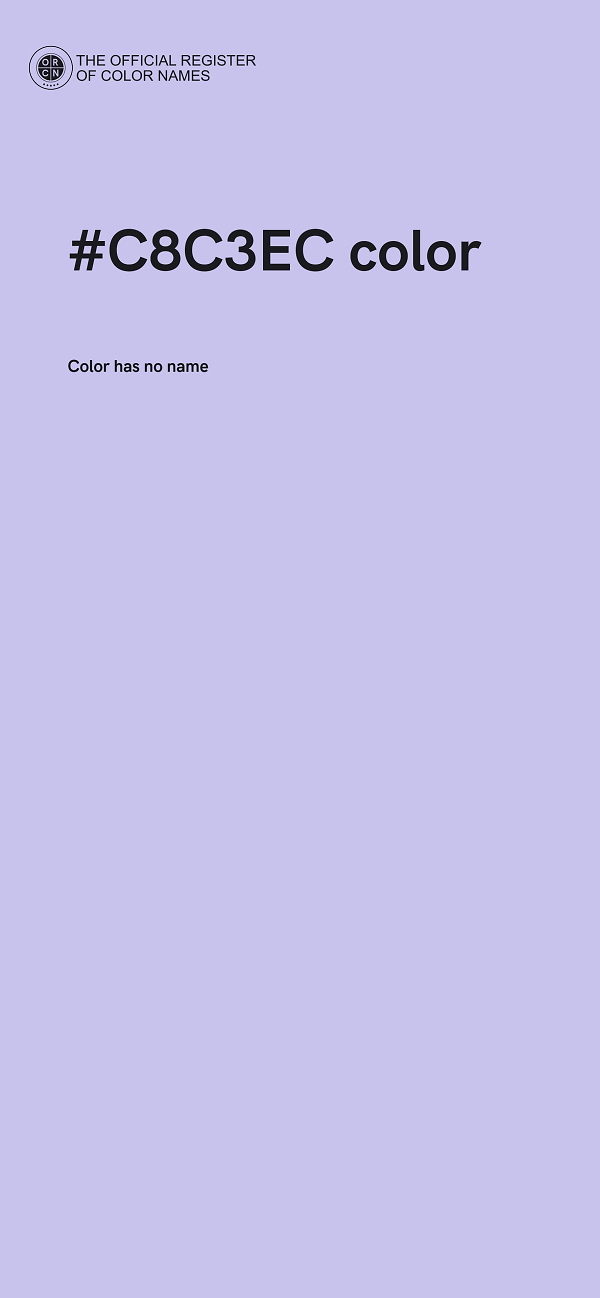 #C8C3EC color image